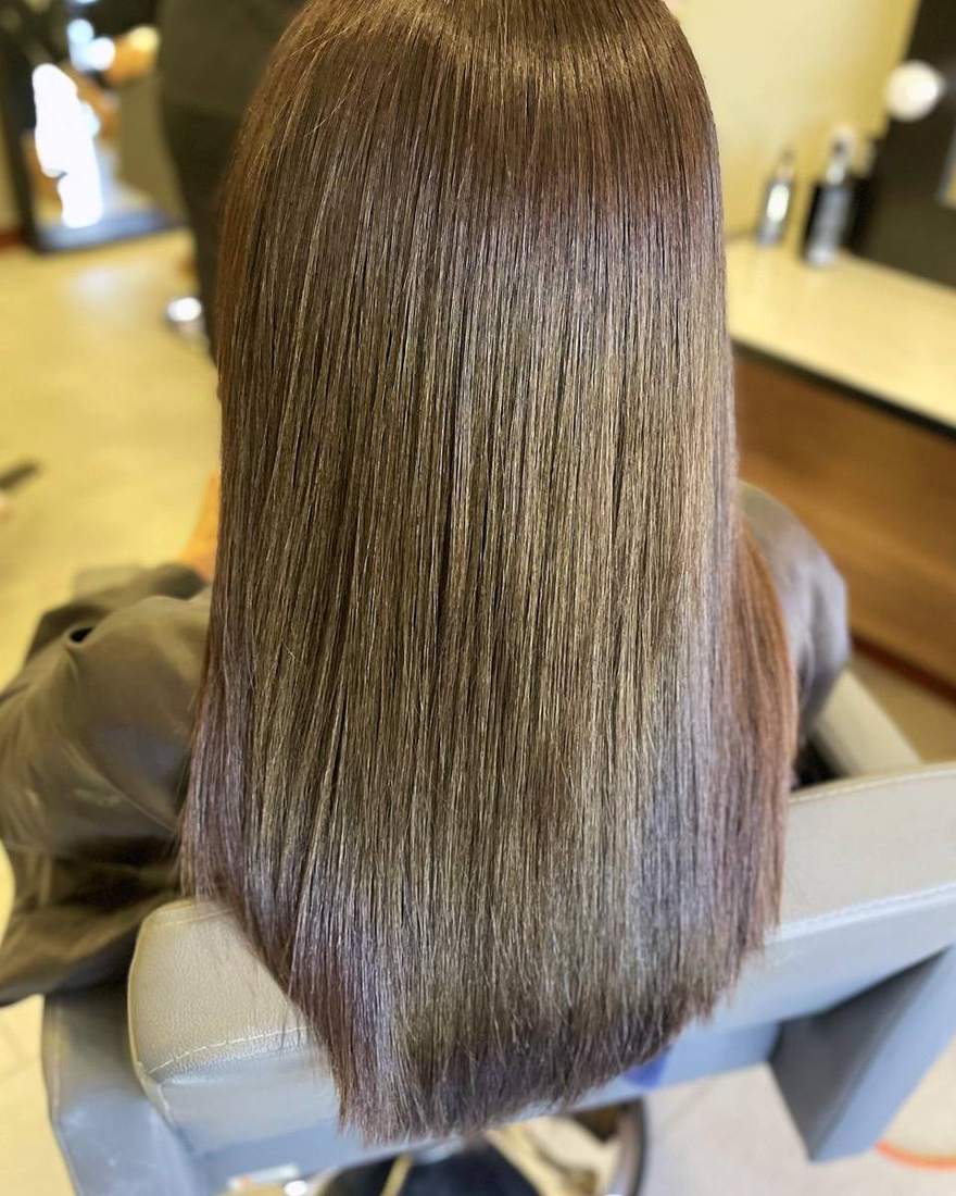 Después del tratamiento: cabello liso, denso y con brillo, Quito